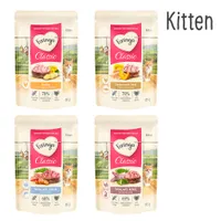 Feringa Classic Meat Menü Kitten Pliculețe 12 x 85 g - Pachet mixt 1: Curcan, Pui & vițel, Iepure & pui, Somon & pui