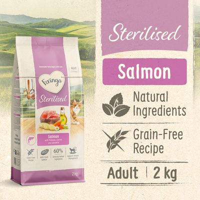 Feringa Adult Sterilised Salmone 2 kg- NUOVO!
