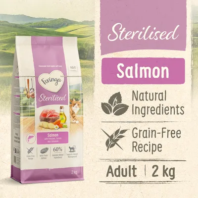 Feringa Adult Sterilised Salmone - 2 kg- NUOVO! Feringa Adult Sterilised Salmone - 2 kg- NUOVO!