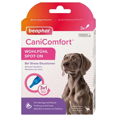 beaphar CaniComfort Spot-On Calmante per cani - 3 pipette da 1 ml beaphar CaniComfort Spot-On Calmante per cani - 3 pipette da 1 ml