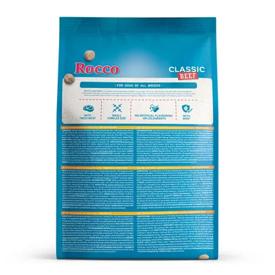 Rocco Junior Classic Beef with Chicken - dog dry food - 1kg