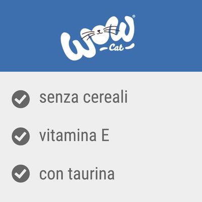 wow Cat senza cereali, vitamina E, con taurina