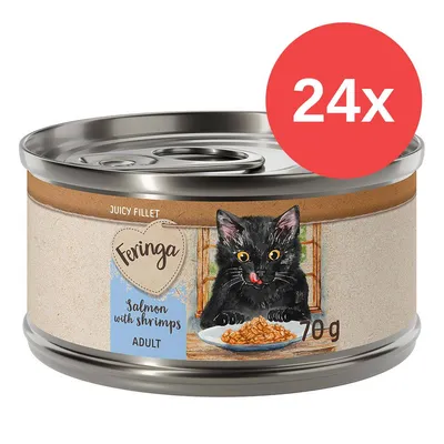 Feringa Juicy Fillet 24 x 70 g - Salmone con Gamberi