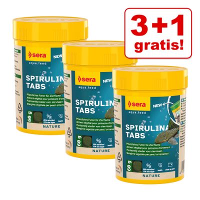 2 + 1 gratis! 3 x 100 Tabletten sera Spirulina Tabs Nature
