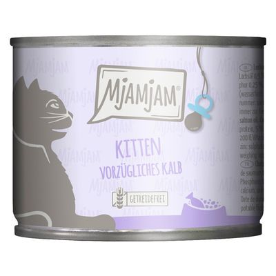 MjAMjAM Kitten 6 x 200 g vorzügliches Kalb mit Lachsöl