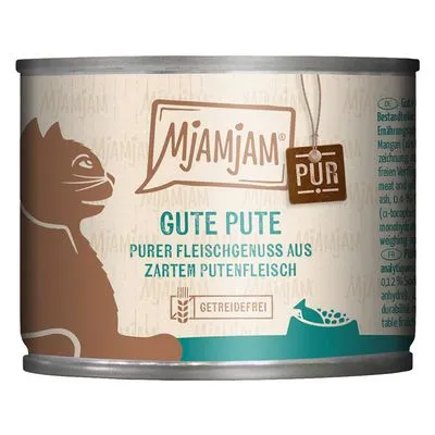 Pachet economic MjAMjAM Pur 24 x 200 g - curcan bun pur