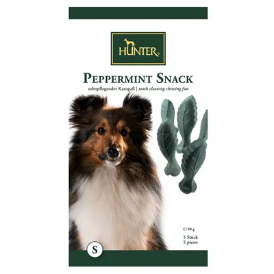 Hunter Peppermint, friandises à mâcher pour chien - taille S (5 friandises)