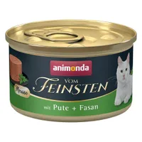 animonda Vom Feinsten Adult 12 x 85 g - Pulyka & fácán