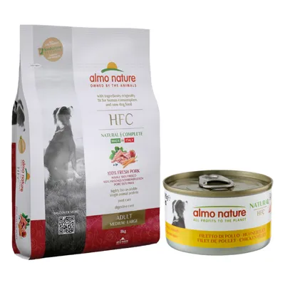 Almo Nature HFC Adult M-L 8 kg Crocchette + Almo Nature HFC 6 x 95 g Umido -50% - HFC Adult Maiale Crocchette 8 kg + Filetto di Pollo HFC 6 x 95 g Almo Nature HFC Adult M-L 8 kg Crocchette + Almo Nature HFC 6 x 95 g Umido -50% - HFC Adult Maiale Crocchette 8 kg + Filetto di Pollo HFC 6 x 95 g