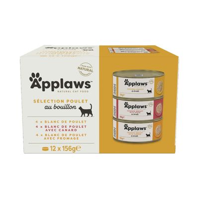 Lot mixte! Boîtes Applaws 12 x 156 g pour chat