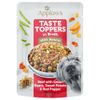 Applaws Taste Toppers Pouch in Brühe 12 x 85 g Rind mit grünen Bohnen, Süßkartoffel & roter Paprika