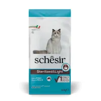 Schesir Sterilized & Light con Pesce Crocchette per gatto - 10 kg