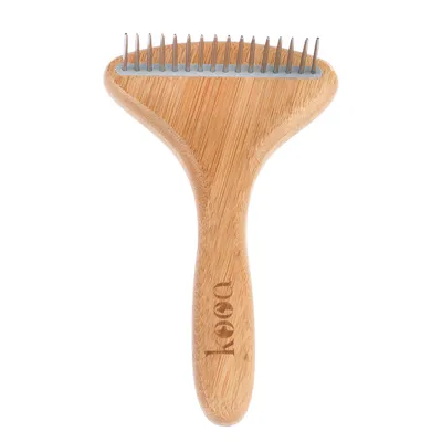 kooa striglekam av bambus med roterende tenner kooa striglekam av bambus med roterende tenner