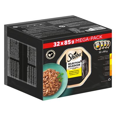 Multipack Sheba Varietäten Schälchen 32 x 85 g Selection in Sauce