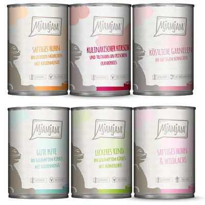 Pakiet mieszany MjAMjAM, 6 x 400 g Mix (6 smaków)