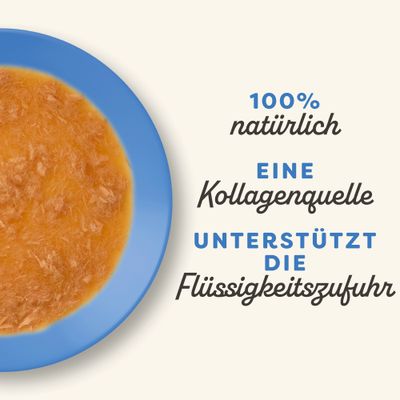 100% natürlich, eine Kollagenquelle, unterstützt die Flüssigkeitszufuhr.