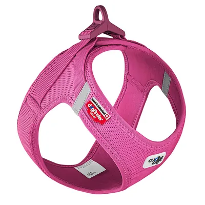 Curli Vest Harness Clasp Air-Mesh, fuchsia - Size 2XS: Chest girth 30.2 - 33.8 cm