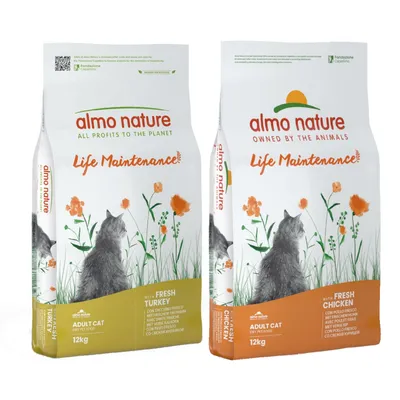 Økonomipakke Almo Nature Holistic 2 x store pakker - Mix II: Holistic Adult (2 x 12 kg)