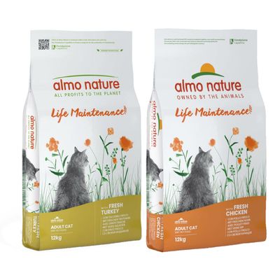 Økonomipakke Almo Nature Holistic 2 x store pakker Mix II: Holistic Adult (2 x 12 kg)
