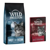 Wild Freedom Adult "Wild Hills" Sterilised kachní - bez obilovin - Adult „Vast Ocean“ – s makrelou bez obilovin 6.5 kg + adventní kalendář (pamlsky sušené mrazem) 1 kus (13 g)
