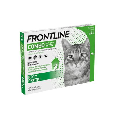 Frontline Combo Spot-on dla kotów 3 pipety x 0,5 ml