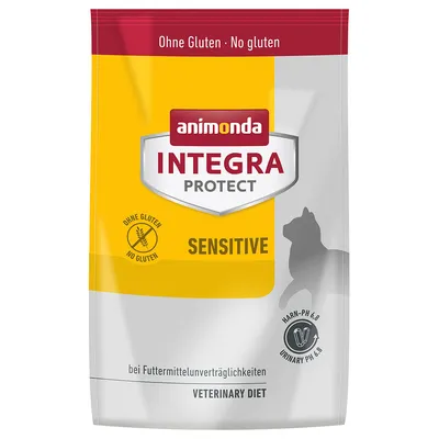 Animonda Integra Protect Sensitive, gluten-free, for food intolerances, urinary pH 6.6, Veterinary Diet.