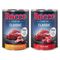 Výhodné balenie Rocco Classic 12 x 400 g mix: hovädzie & hovädzie a hydinové srdiečka