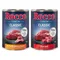 Výhodné balenie Rocco Classic 12 x 400 g mix: hovädzie & hovädzie a hydinové srdiečka