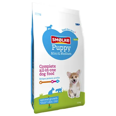 Smølke Puppy Mini/Medium koiranruoka  - Kaksoispakkaus: 2 x 12 kg
