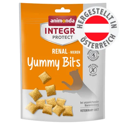animonda INTEGRA PROTECT RENAL Nieren Yummy Bits, phosphorreduziert, ohne Getreide, hergestellt in Österreich, bei unzureichender Nierenleistung, Veterinary Diet