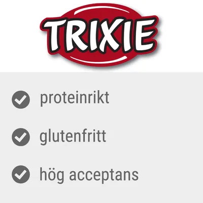 TRIXIE, proteinrikt, glutenfritt, hög acceptans