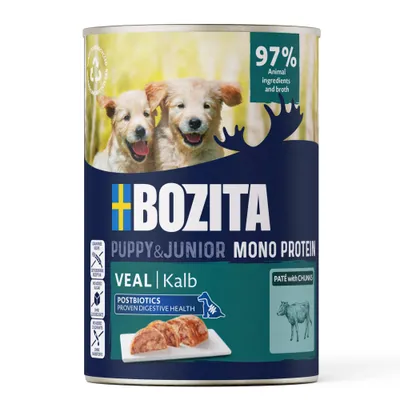 Bozita Dog Pate Puppy 6 x 400 g - Kalb