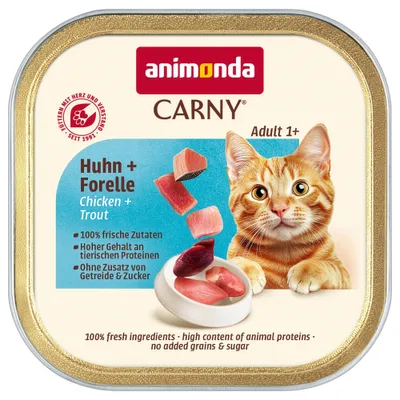 animonda Carny Adult gazdaságos csomag 64 x 85 g - Csirke & pisztráng animonda Carny Adult gazdaságos csomag 64 x 85 g - Csirke & pisztráng
