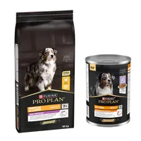 16 kg Pro Plan + 3 kg Trokenfutter / 12 x 400 g Nassfutter gratis! - 16 kg Medium & Large Adult 7+ Age Defence + 12 x 400 g Everyday Nutrition in Jelly