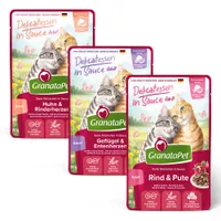 GranataPet Delicatessen v omáčce 24 x 100 g výhodné balení - mix (3 varianty)