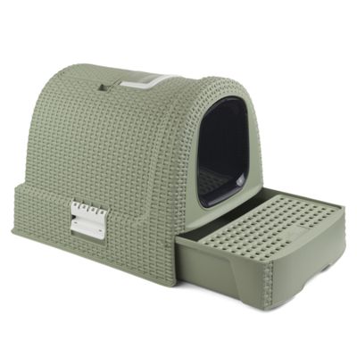 Curver Litieră pentru pisici  - verde: L 51 x l 38,5 x î 39,5 cm