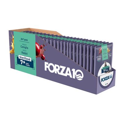 BOTANICAT FORZA10 Soft Paste Sterilized 7+ Years - Reich an Kaninchen (24 x 80 g)