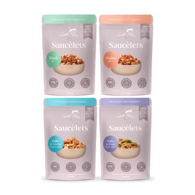 Terra Felis Saucelets - Sparpaket: Mix (4 Sorten) 24 x 85 g