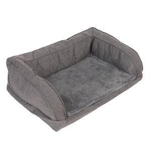 Panier Coussin Pour Chien Grande Taille - Orthopédique, Mémoire De Forme - Housse Lavable, Imperméable - Gris
