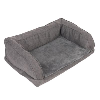Orthopädisches Hundesofa grau Ersatzbezug, dunkelgrau, Größe S (OHNE Hundesofa)