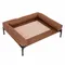 TIAKI Hundesofa Sun Größe L: L 91 x B 76 x H 18 cm (creme / braun)