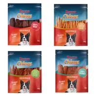 Lot mixte Rocco Chings Originals - blanc de poulet en lamelles, magret de canard en lamelles, lapin, bœuf (850g)