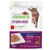 Natural Trainer Adult Sterilised 24 x 85 g Alimento umido per gatti con Manzo