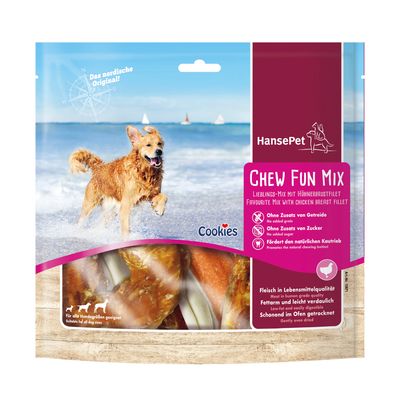 Hansepet Chew Fun Mix ciasteczka, z kurczakiem 380 g