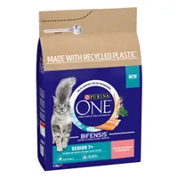 2 x 2.8kg/3kg PURINA ONE Dry Cat Food - 25% Off! * - Senior 7+ Salmon & Whole Grains (2 x 2.8kg)