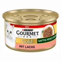 Gourmet Gold Saftig-Feine Streifen 12 x 85 g - Lachs