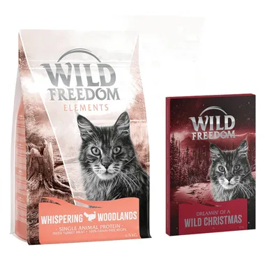 Wild Freedom Adult "Wild Hills" Sterilised kachní - bez obilovin - Adult "Whispering Woodlands“ s krocanem – bez obilovin 6.5 kg + adventní kalendář (pamlsky sušené mrazem) 1 kus (13 g)