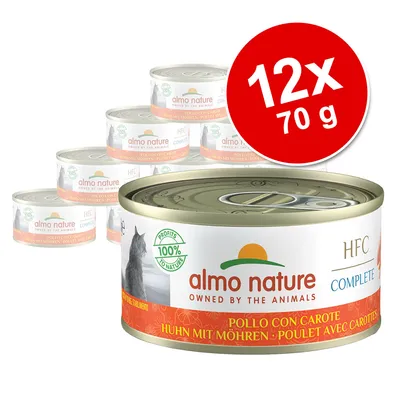 Almo Nature HFC Complete, csirke sárgarépával, 12x70g. 100% természetes összetevők, Profits to Nature. Almo Nature HFC Complete, csirke sárgarépával, 12x70g. 100% természetes összetevők, Profits to Nature.