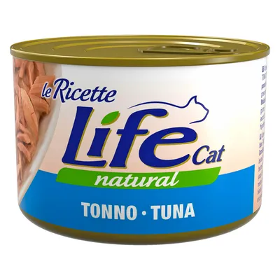 Life Cat Natural tonno. Le Ricette, lattina con cibo per gatti al tonno.