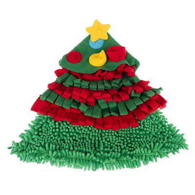 TIAKI Schnüffelmatte Weihnachtsbaum L 42 x B 42 x H 3 cm